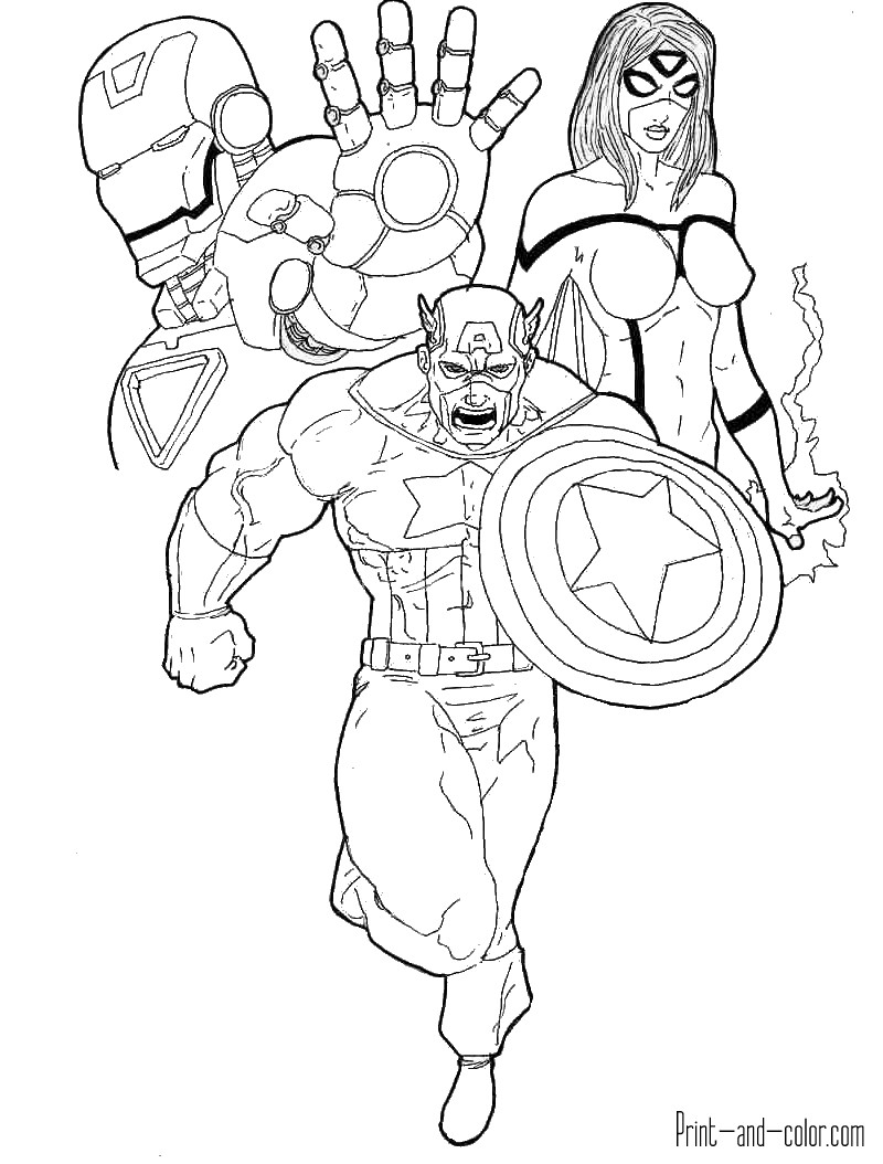 Avengers Coloring Pages For Kids
 Avengers coloring pages