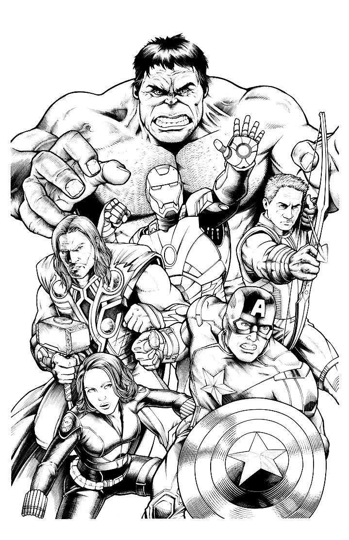 Avengers Coloring Pages For Kids
 Avengers Coloring Pages