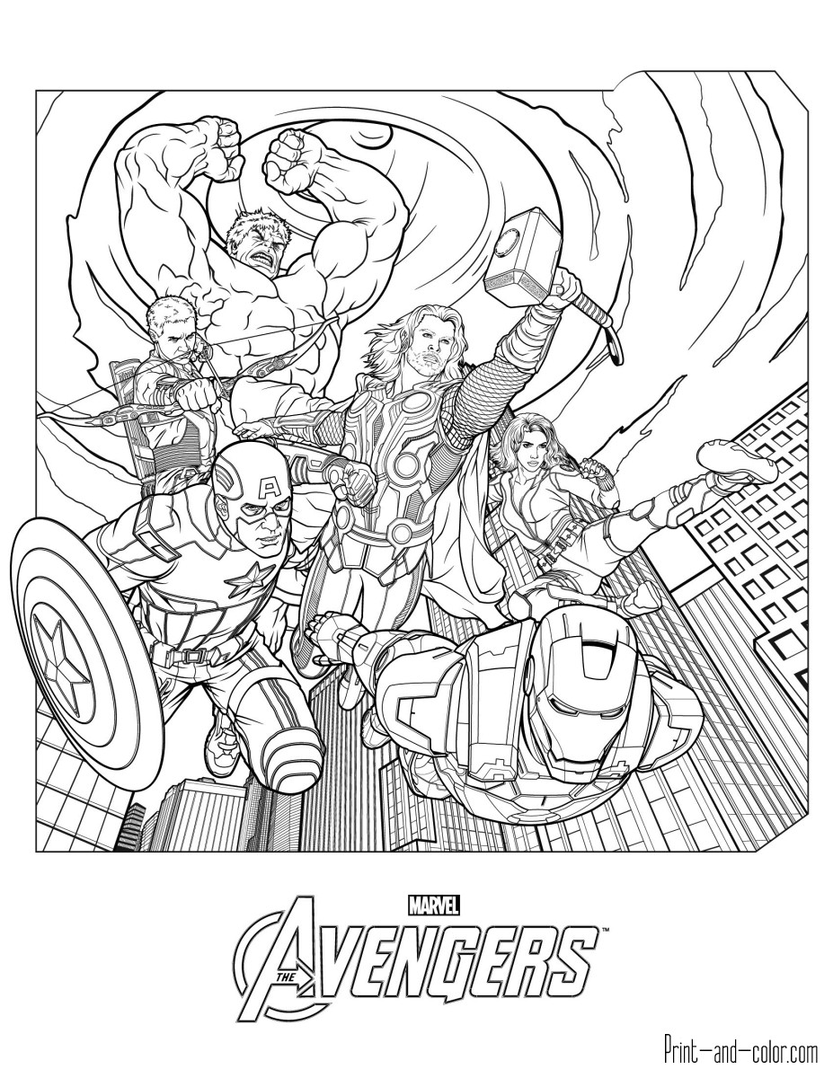 Avengers Coloring Pages For Kids
 Avengers coloring pages