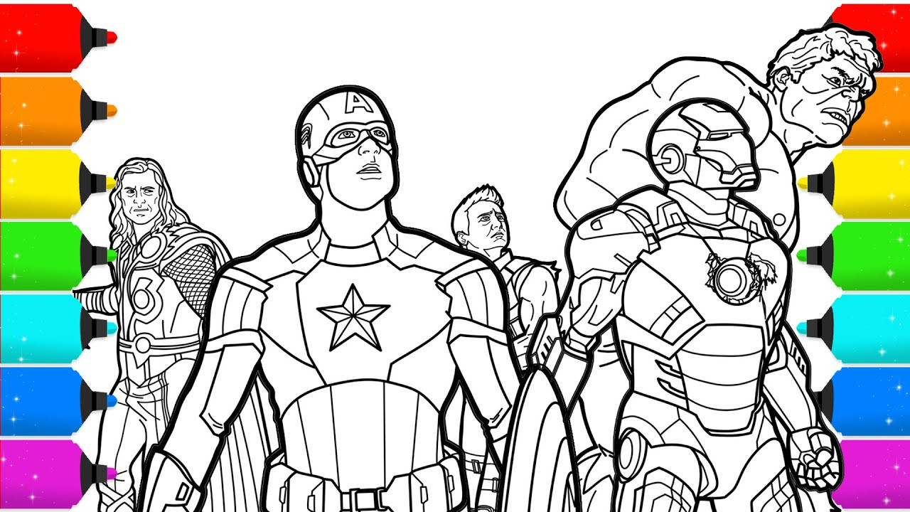 Avengers Coloring Pages For Kids
 The Avengers Superhero Coloring Pages