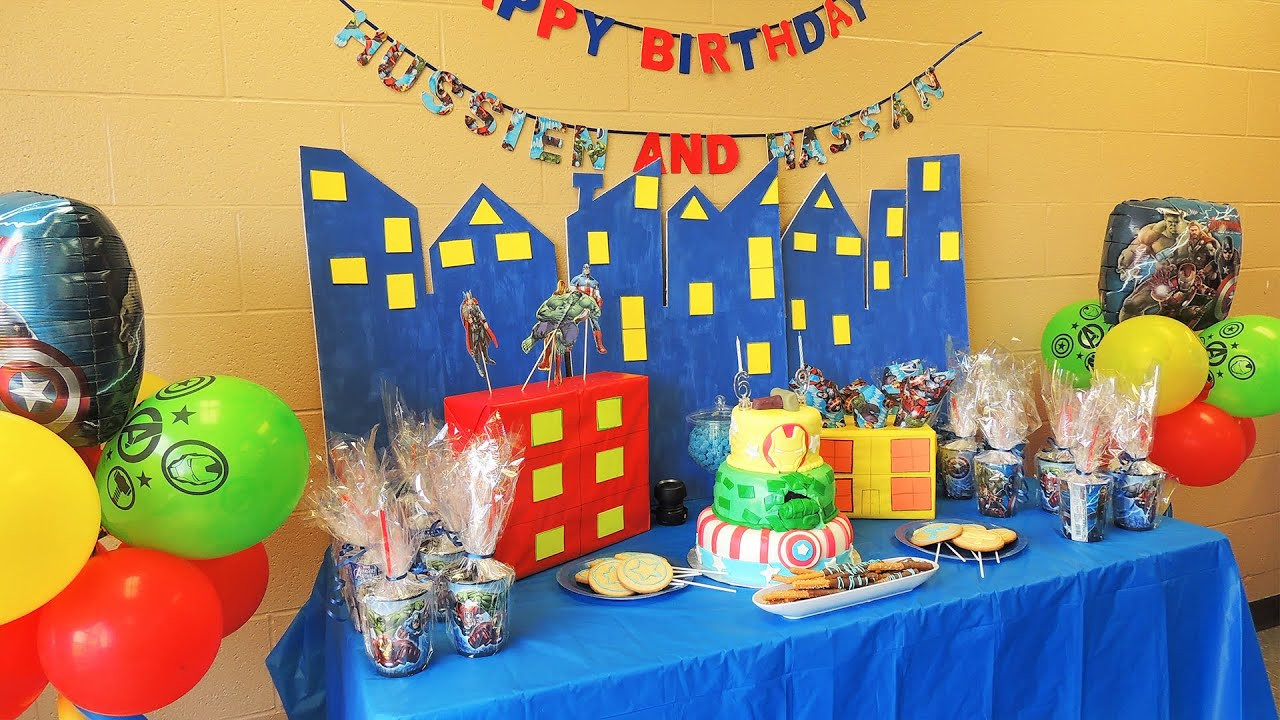 Avengers Themed Birthday Party Ideas
 The Avengers Birthday theme party ideas