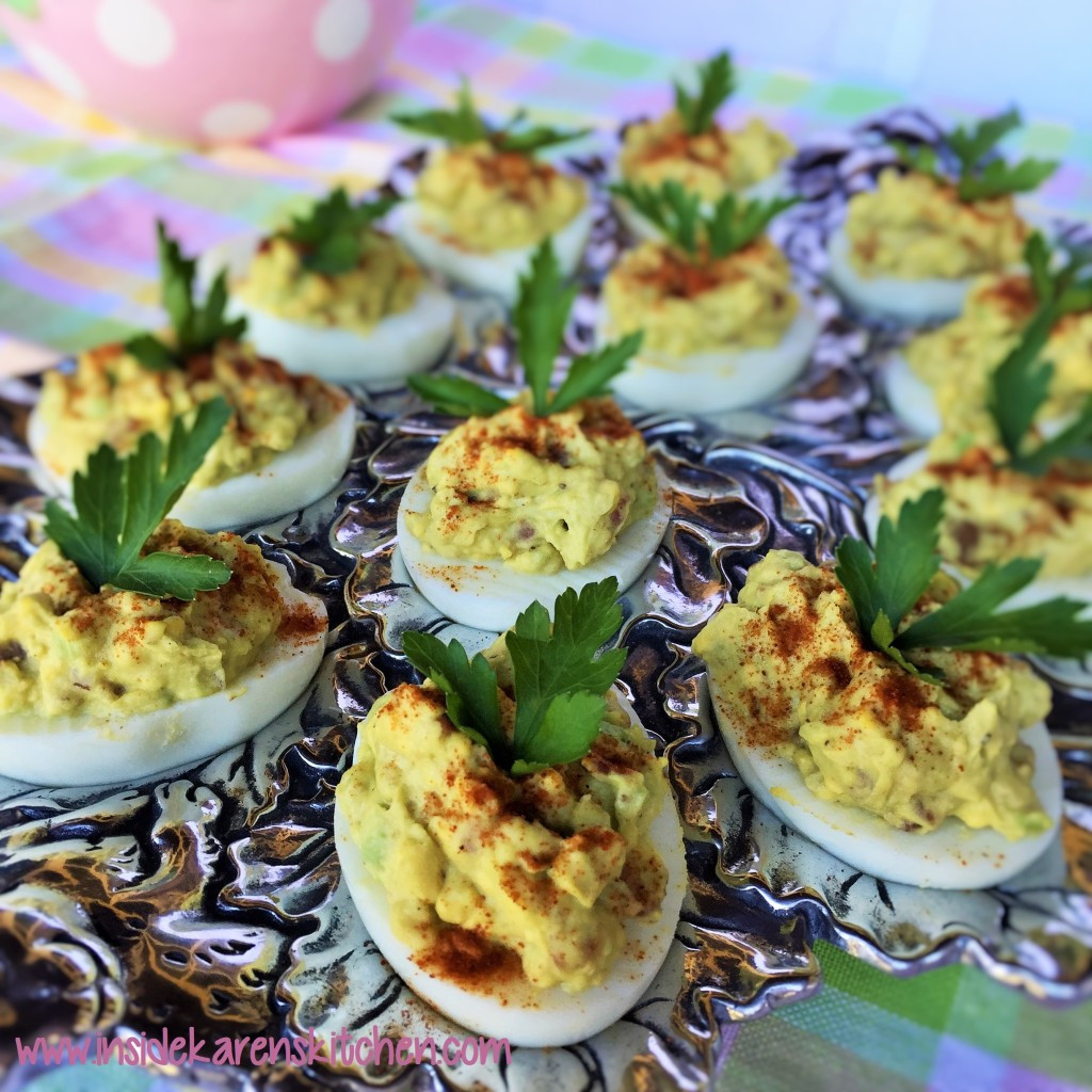 Avocado Deviled Eggs With Bacon
 Avocado Bacon Deviled Eggs