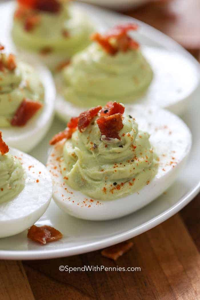 Avocado Deviled Eggs With Bacon
 Avocado Deviled Eggs with Bacon Spend With Pennies