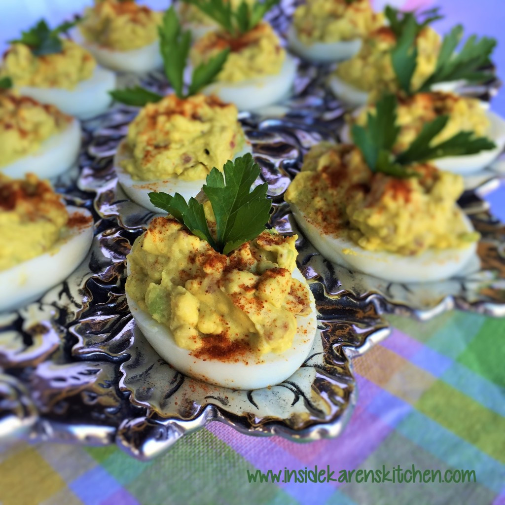 Avocado Deviled Eggs With Bacon
 Avocado Bacon Deviled Eggs