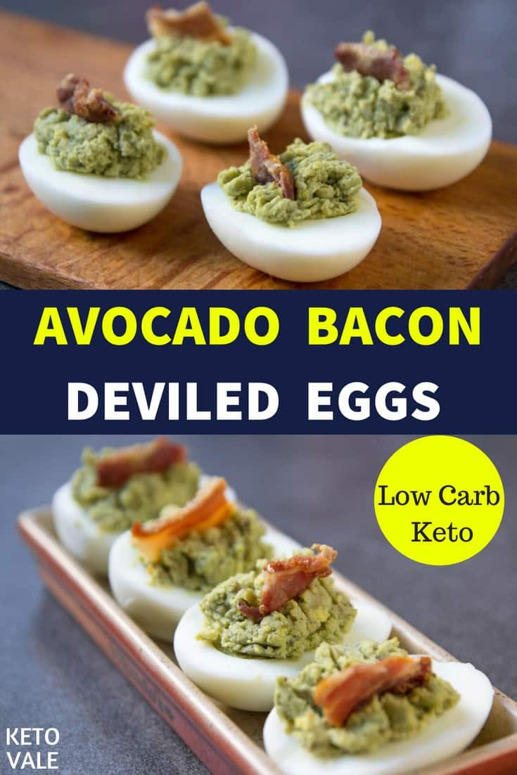 Avocado Deviled Eggs With Bacon
 Avocado Deviled Eggs with Bacon Low Carb Recipe