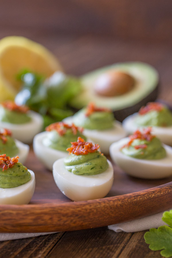 Avocado Deviled Eggs With Bacon
 Smoky Bacon Avocado Deviled Eggs Lovely Little Kitchen