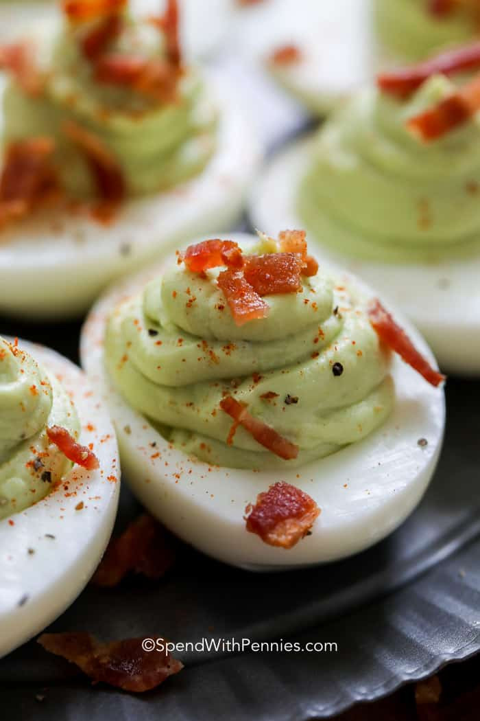 Avocado Deviled Eggs With Bacon
 Avocado Deviled Eggs with Bacon Spend With Pennies