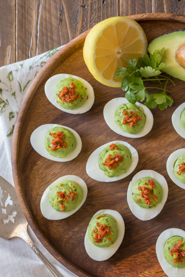 Avocado Deviled Eggs With Bacon
 Smoky Bacon Avocado Deviled Eggs Lovely Little Kitchen