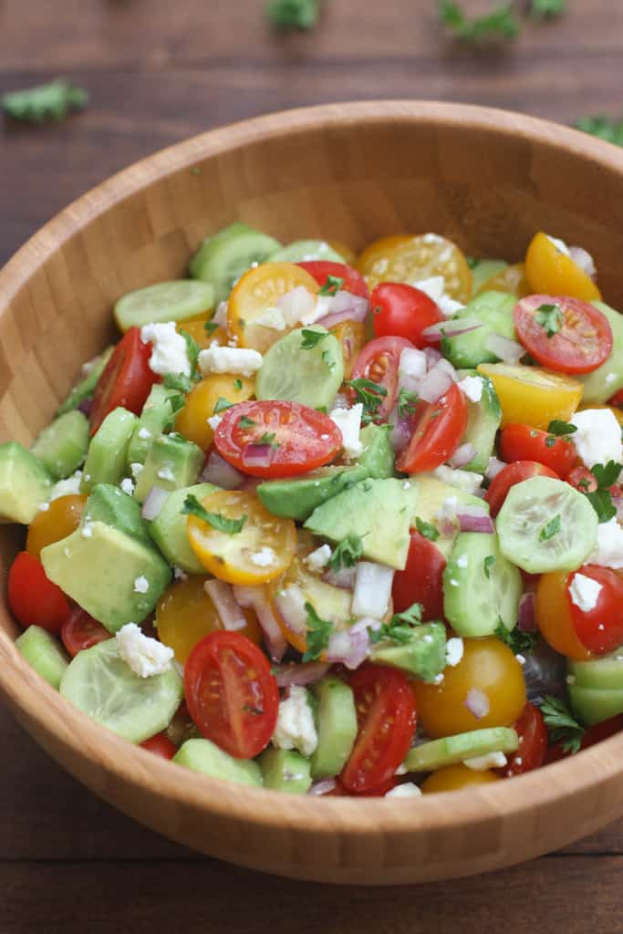 Avocado Tomato Salad
 Tomato Cucumber Avocado Salad Tastes Better From Scratch