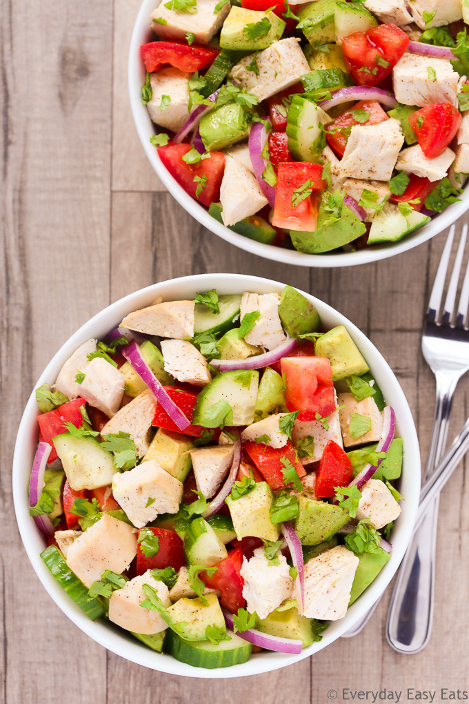 Avocado Tomato Salad
 Chicken Avocado & Tomato Salad