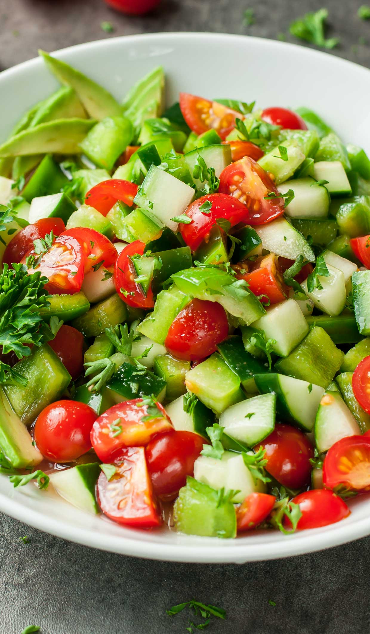 Avocado Tomato Salad
 Tomato Cucumber Salad Recipe Peas and Crayons