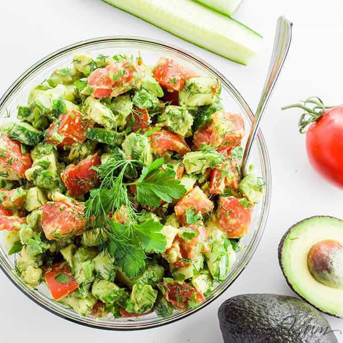 Avocado Tomato Salad
 Healthy Cucumber Tomato Avocado Salad Recipe