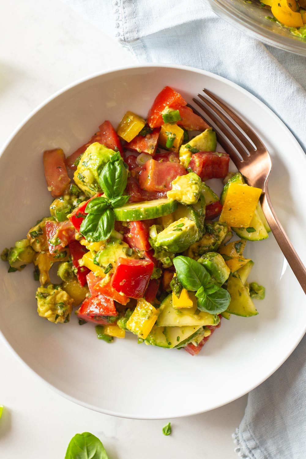 Avocado Tomato Salad
 Cucumber Tomato Avocado Salad Green Healthy Cooking