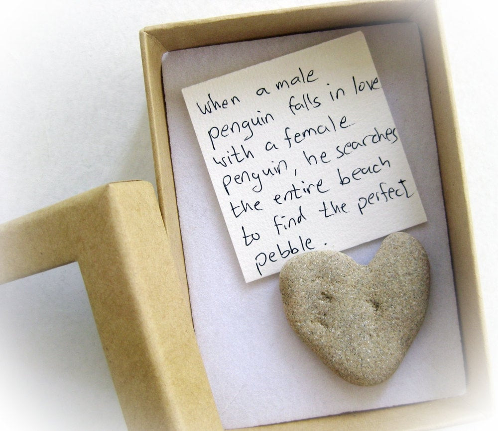 Awesome Valentines Day Ideas For Her
 Unique Valentine s Card For Her a heart shaped rock in a