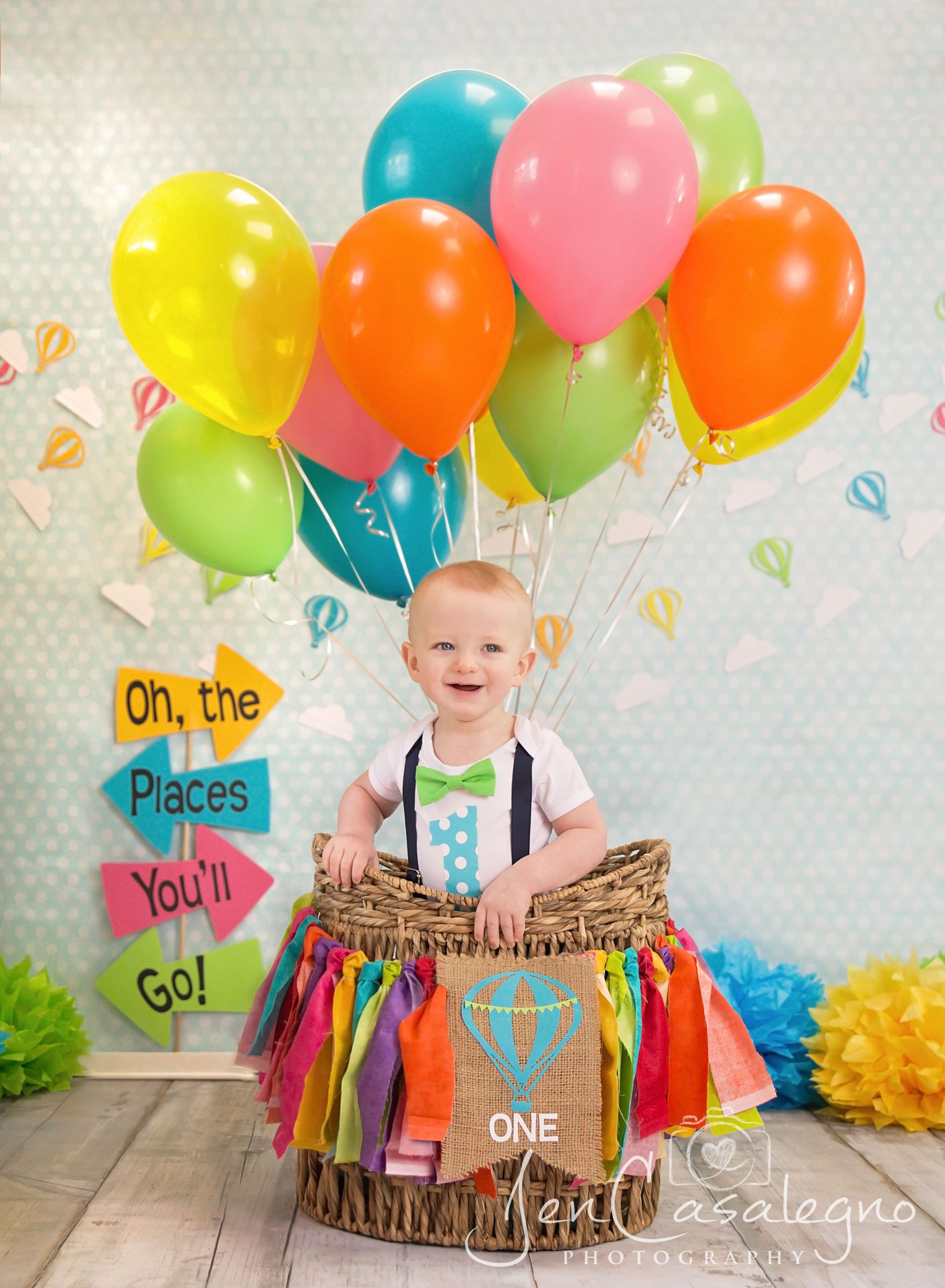 Baby 1St Birthday Party Places
 Oh The Places You ll Go theme First birthday photo shoot