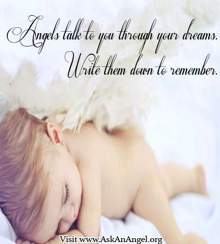 Baby Angel In Heaven Quotes
 Angels talk to you through your dreams