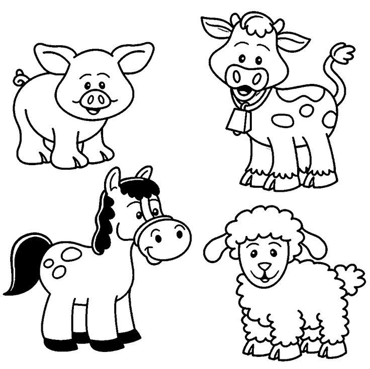 Baby Animal Coloring Book
 Baby Farm Animal Coloring Pages