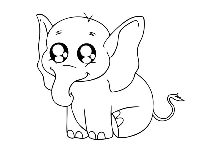 Baby Animal Coloring Book
 Baby Elephant Coloring Pages Animal