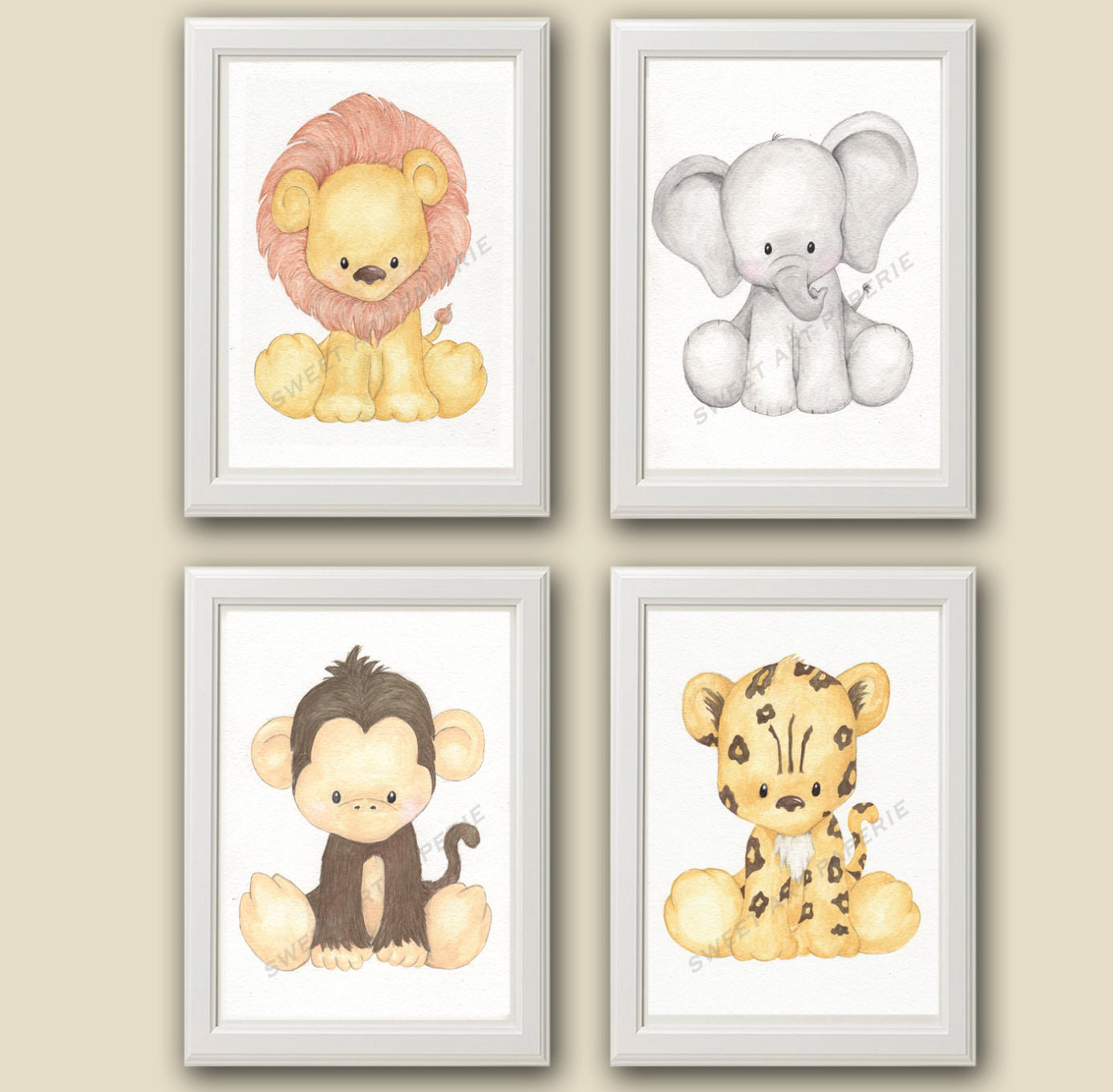 Baby Animals Nursery Decor
 Baby Zoo Animals Nursery