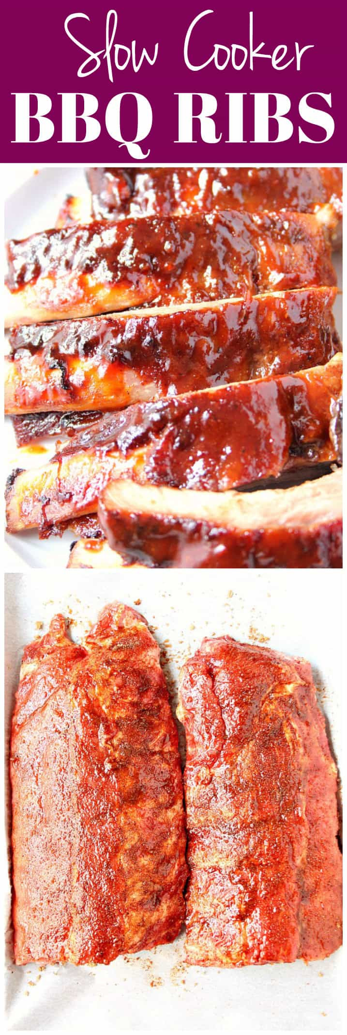 Baby Back Ribs Recipes Slow Cooker
 Slow Cooker BBQ Ribs Recipe Crunchy Creamy Sweet