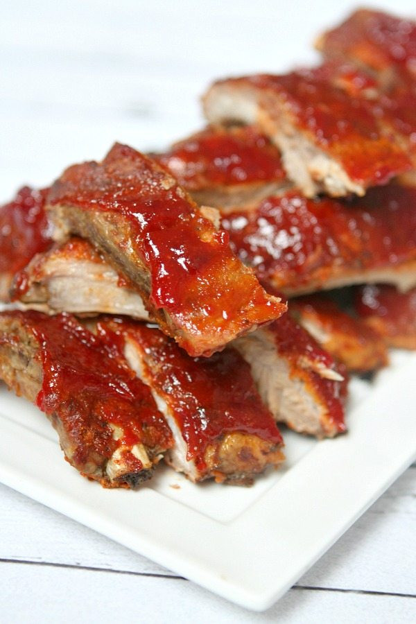 Baby Back Ribs Recipes Slow Cooker
 Slow Cooker Baby Back Ribs with Sriracha Cranberry Sauce