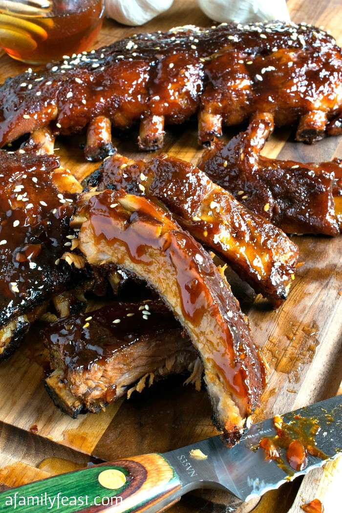 Baby Back Ribs Recipes Slow Cooker
 Slow Cooker Honey Garlic Baby Back Ribs A Family Feast