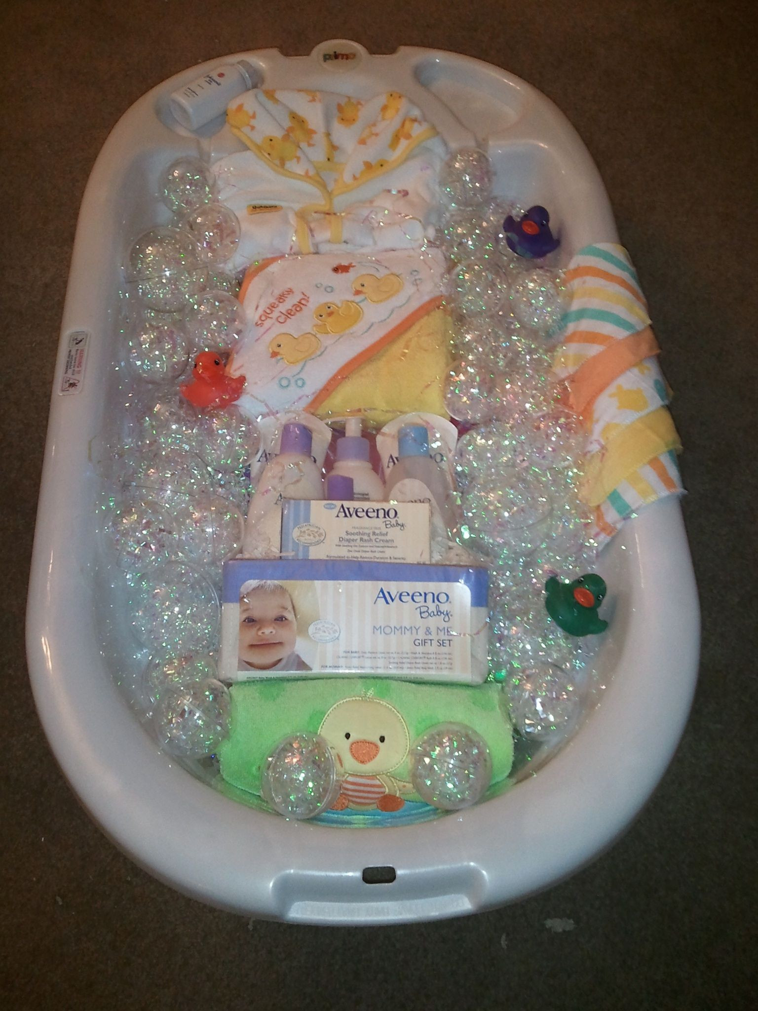 Baby Bath Gift Basket Ideas
 Bath time t basket for baby shower