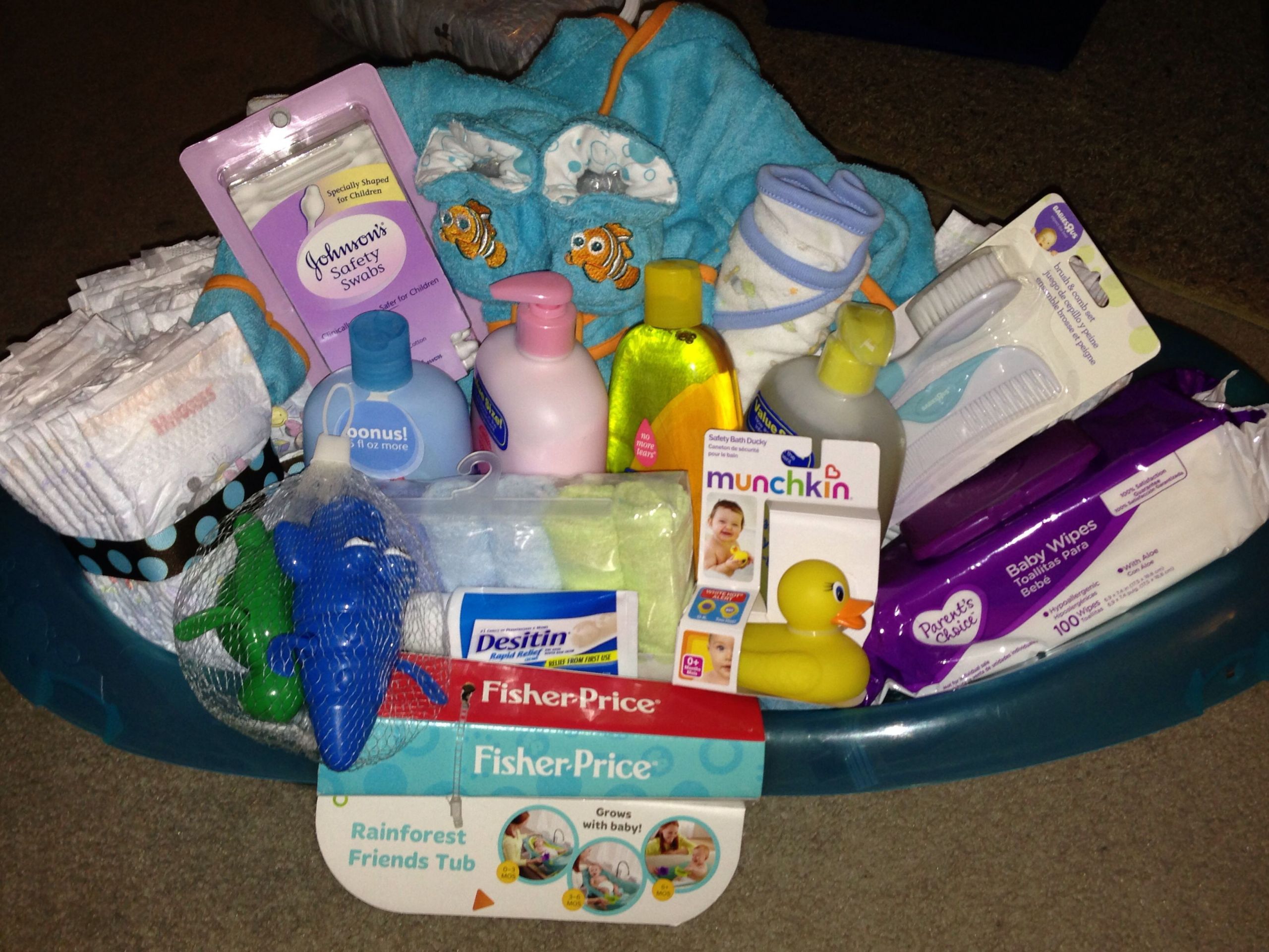 Baby Bath Gift Basket Ideas
 Baby Bath Gift Basket