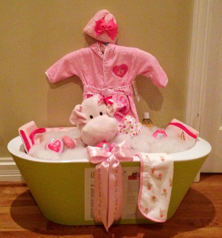 Baby Bath Gift Basket Ideas
 Baby shower bath tub basket Gift Ideas