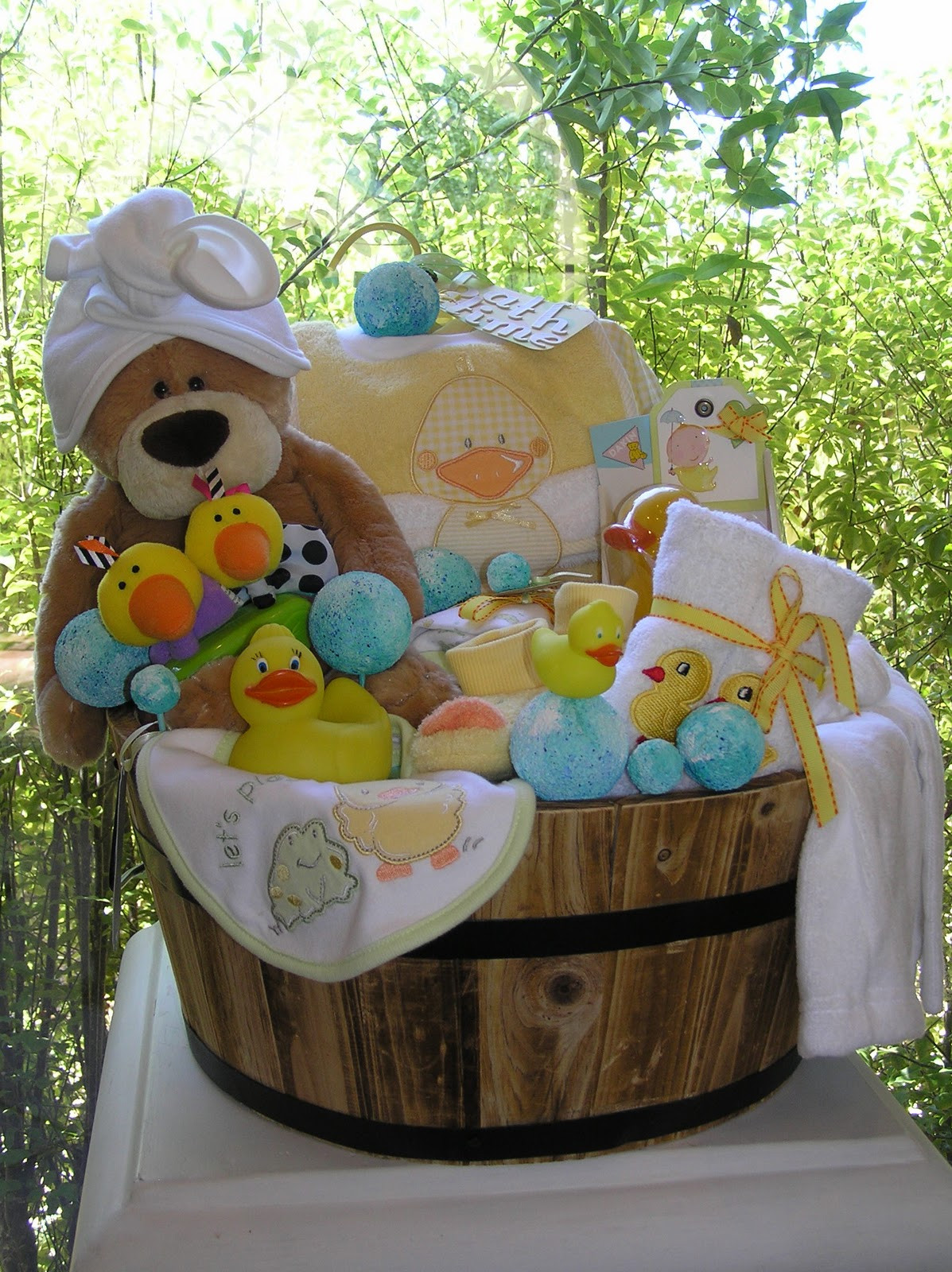 Baby Bath Gift Basket Ideas
 White Horse Relics Unique Themed Baby Gift Baskets