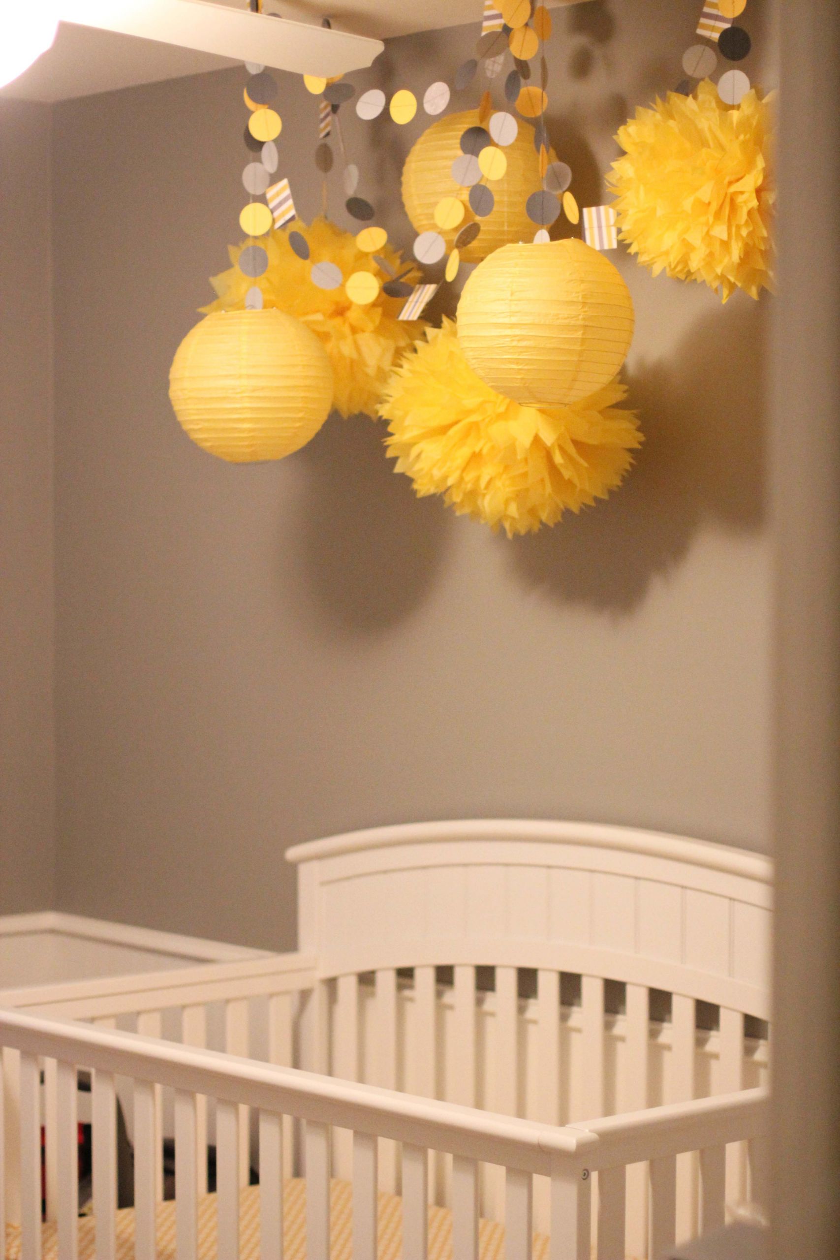 Baby Bathroom Decor
 Yellow and Gray Baby Shower