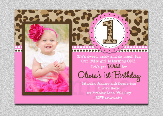 Baby Birthday Invitations
 Baby Girl 1st Birthday Invitations
