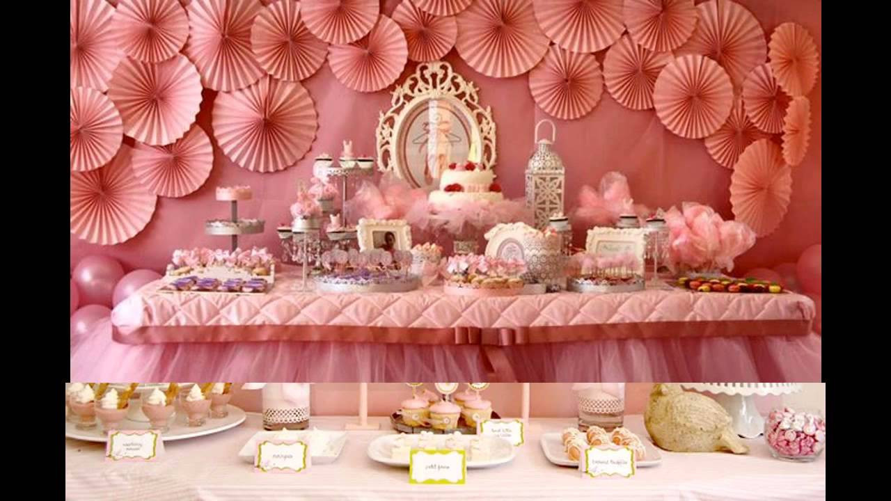 Baby Birthday Party Decorations
 Baby girl birthday party themes decorations at home