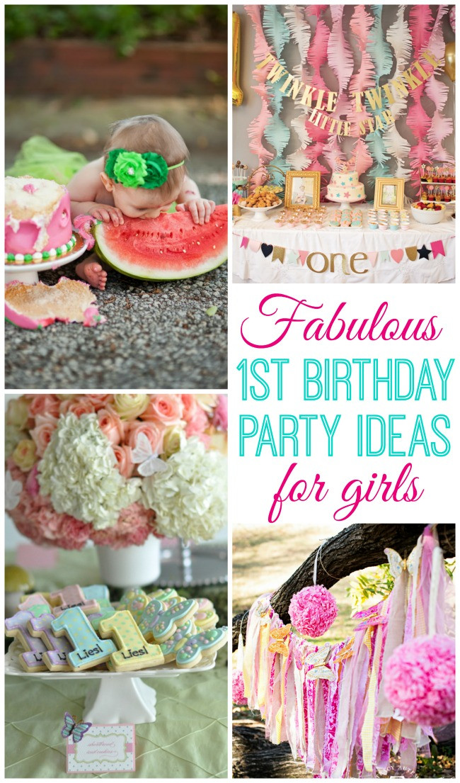 Baby Birthday Party Decorations
 Baby Girl Turns e Design Dazzle
