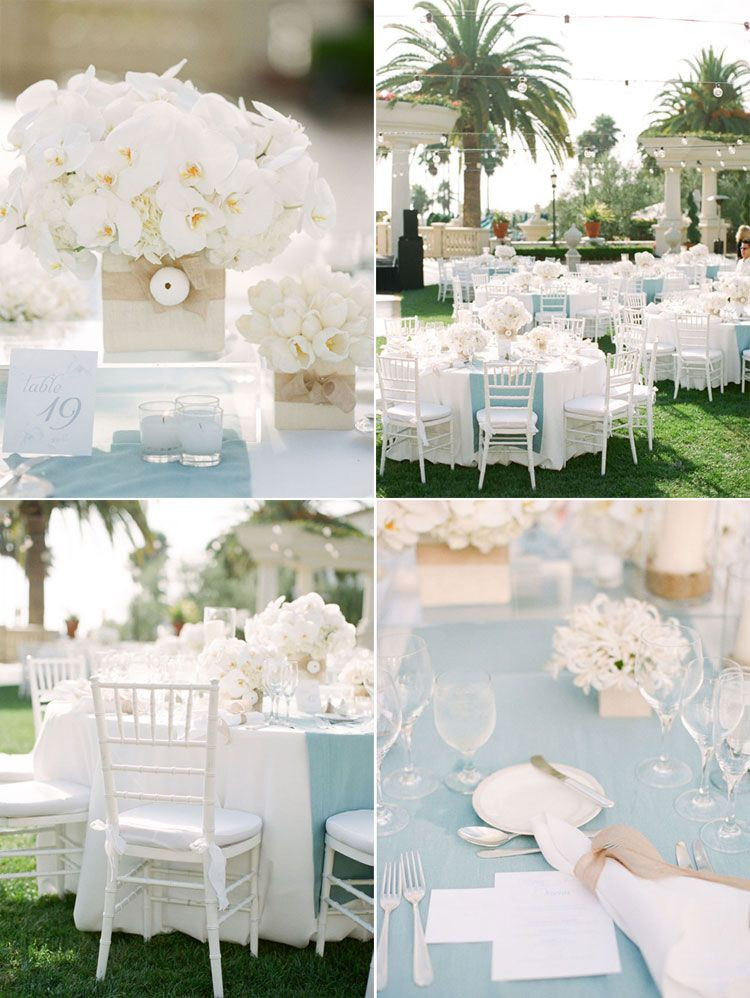 Baby Blue Wedding Decor
 Monarch Beach Resort Wedding