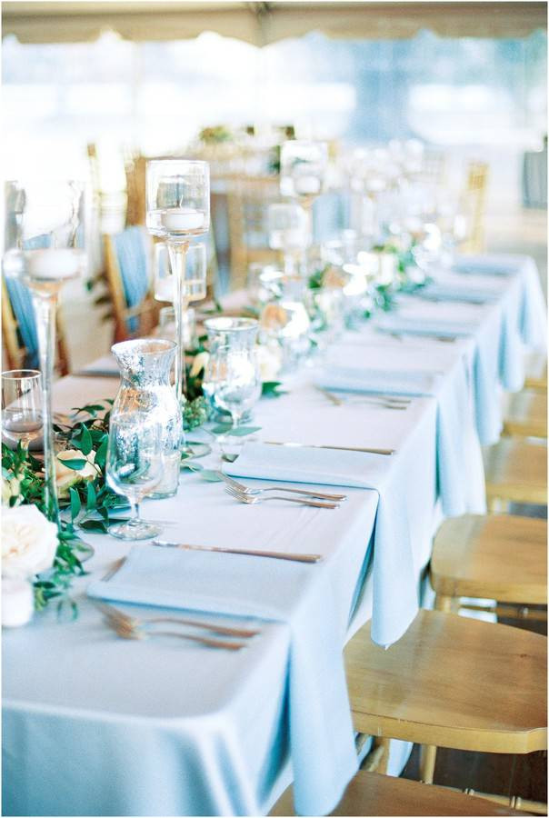 Baby Blue Wedding Decor
 Baby Blue Military Wedding in Charleston Love & Lavender