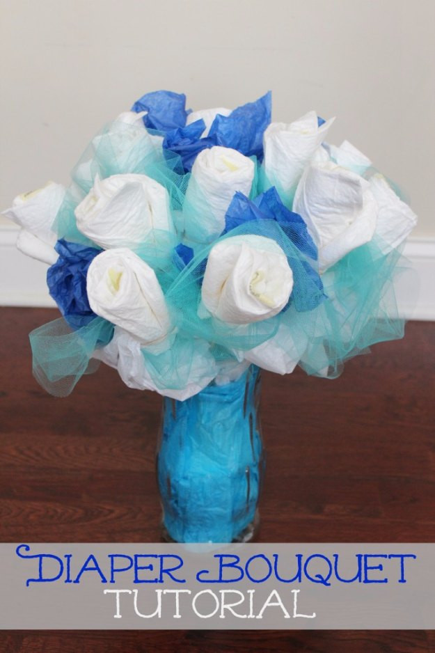 Baby Bouquet DIY
 42 Fabulous DIY Baby Shower Gifts