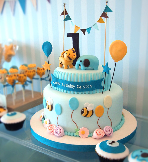 Baby Boy 1st Birthday Cake
 15 Baby Boy First Birthday Cake Ideas