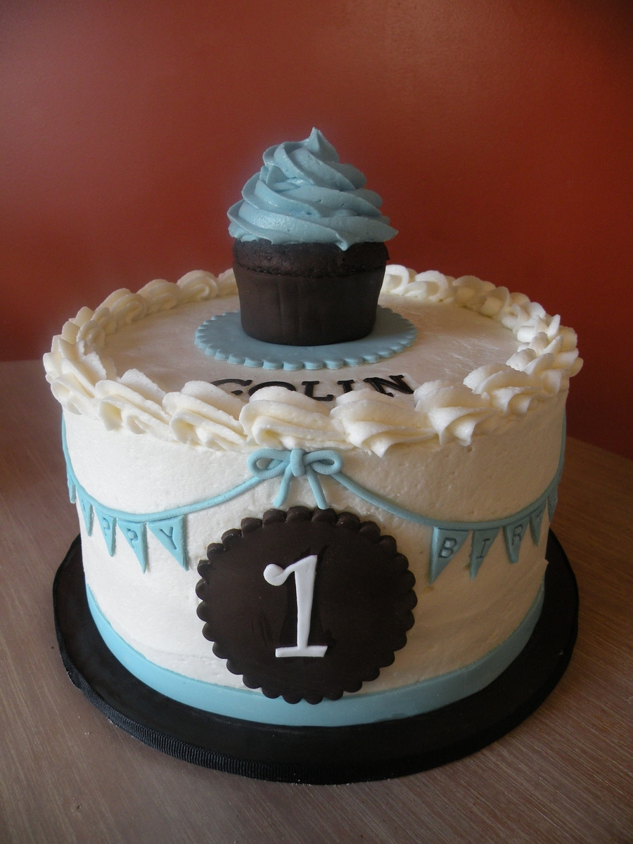 Baby Boy 1st Birthday Cake
 Classic Baby Boy 1St Birthday CakeCentral