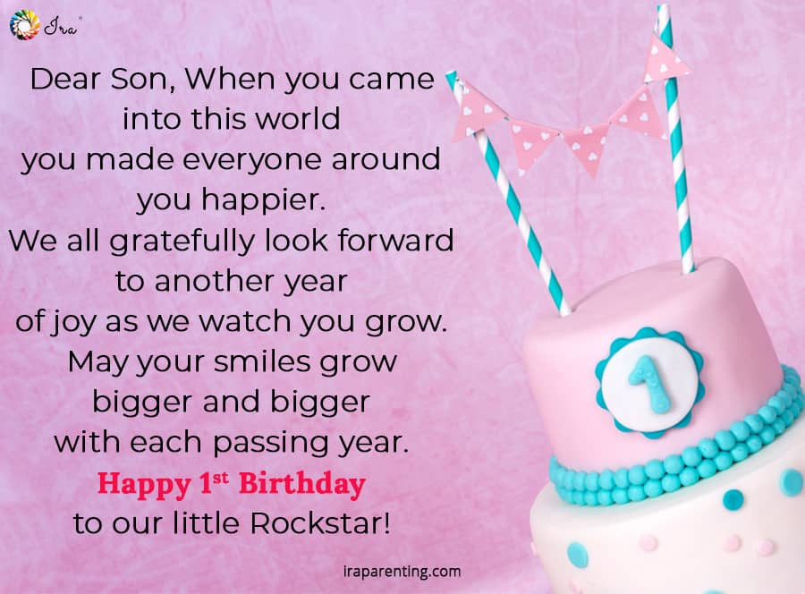 Baby Boy Birthday Quotes
 Awesome 1st Birthday Wishes for Baby Boy Ira Parenting