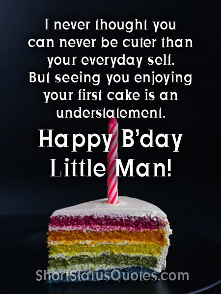 Baby Boy Birthday Quotes
 120 [Best] Birthday Status Wishes & Messages for Baby Boy