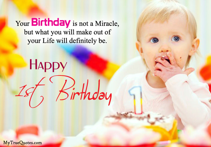 Baby Boy Birthday Quotes
 Happy 1st Birthday Quotes For Baby Girl And baby Boy