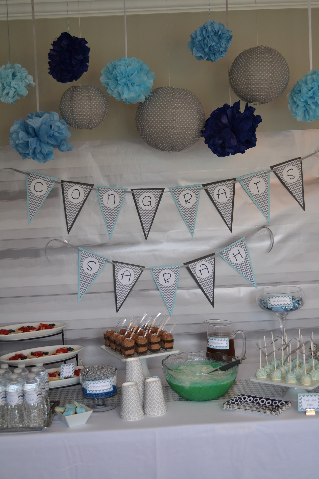 Baby Boy Shower Decor
 Details Modern Boy Baby Shower