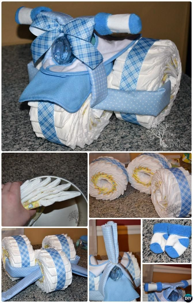Baby Boy Shower Gift Ideas Diy
 DIY Tricycle Diaper Cake Baby Gifts Handmade Baby Shower