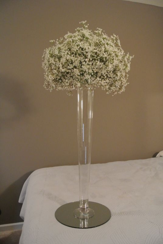 Baby Breath Centerpiece Diy
 DIY baby s breath centerpiece