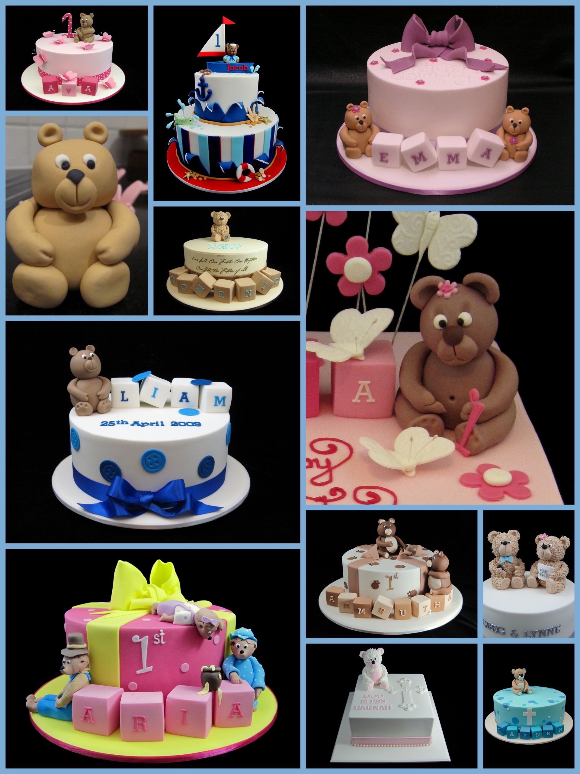 Baby Cake Decoration Ideas
 fondant teddy bear