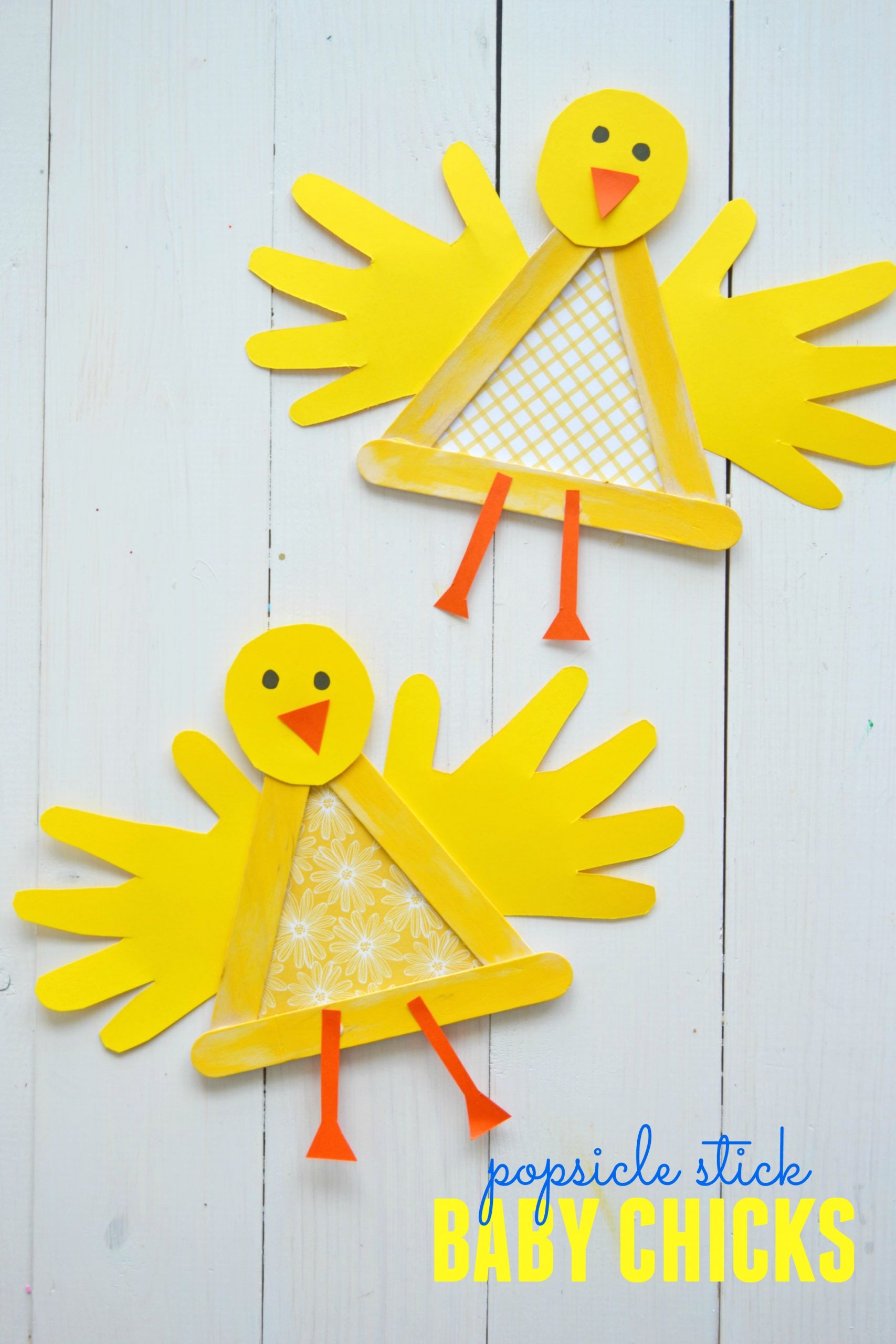 Baby Chick Craft
 Crafty Popsicle Stick Baby Chick for Spring