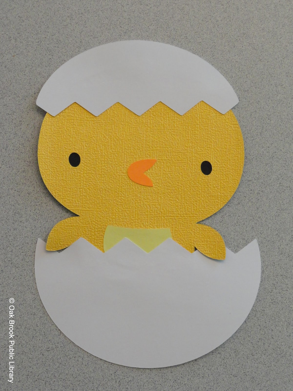 Baby Chick Craft
 OBPL Youth Services Blog Crafting Like No Tomorrow