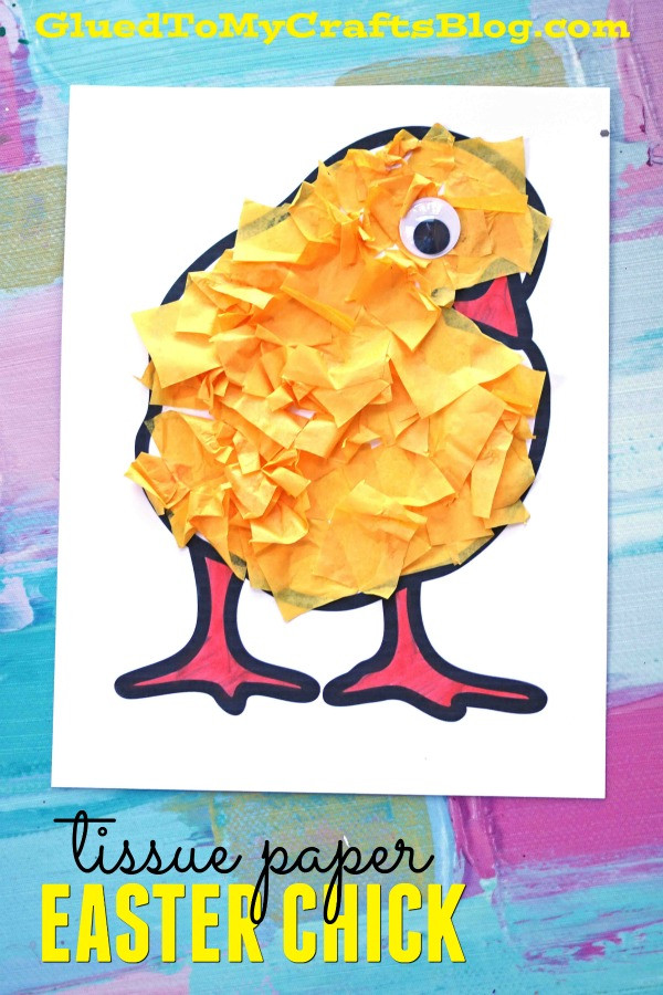 Baby Chick Craft
 Tissue Paper Baby Chick