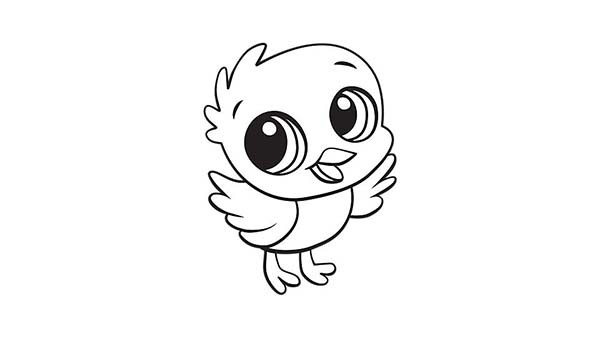 Baby Chicks Coloring
 A Happy Little Baby Chick Coloring Page Kids Play Color